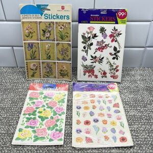 Hallmark American Greetings VTG Stickers Flowers Good Variety All New And Sealed